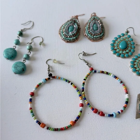 Beach Inspired  Multi-Color Earring Set - Picture 5 of 5